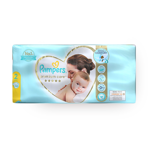 Pampers Premium Care diapers, size 2