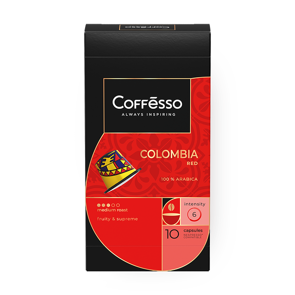 Кофе в капсулах Coffesso Colombia Red Nespresso