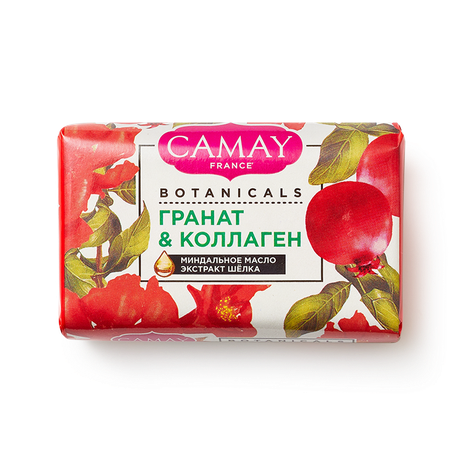 Мыло туалетное Camay Botanicals гранат и коллаген, 85 г — купить с ...