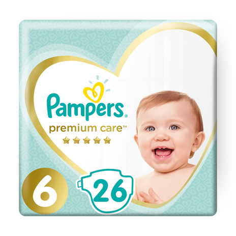 Pampers Premium Care diapers, size 6