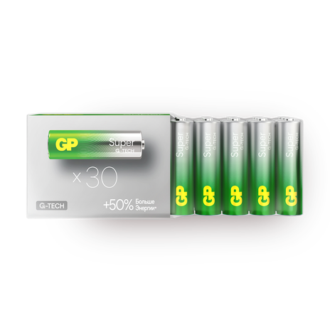 Батарейки алкалиновые GP Super АА