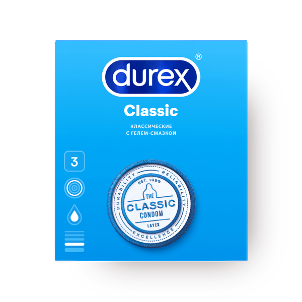 Презер­вативы Durex Classic класси­ческие