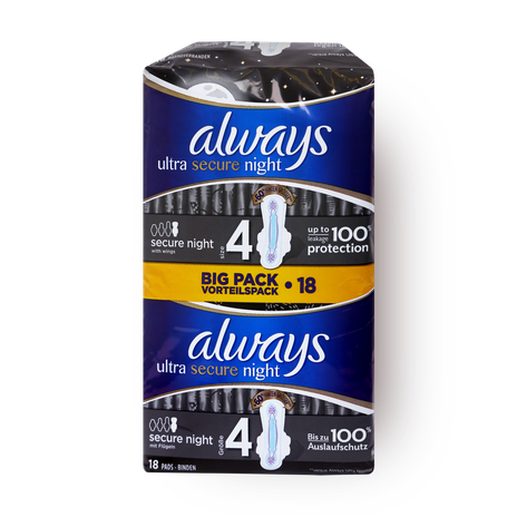 Always Ultra secure night sanitary pads