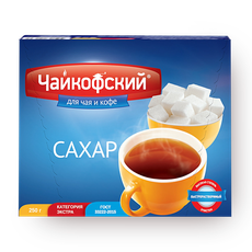Сахар белый Экстра «Чайкофский» кусковой, 250 г — купить с доставкой из ...