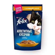 Корм для кошек Felix с курицей в желе