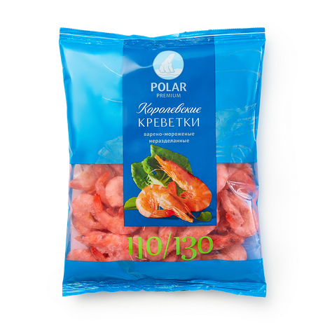 Креветки королевские 110/130 Premium Polar неразделанные варёно ...