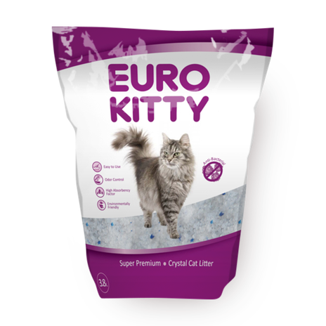 Euro Kitty crystal cat