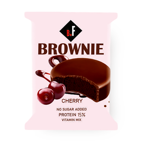 Пирожное протеиновое Beauty Fit Brownie брауни вишня
