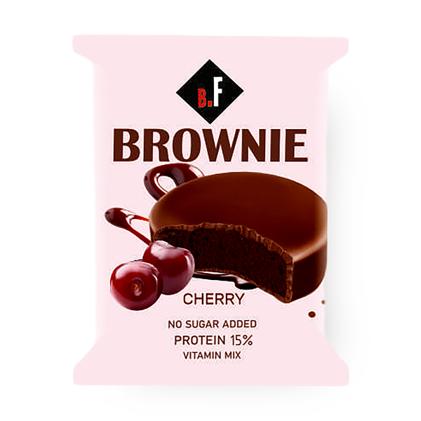 Пирожное протеиновое Beauty Fit Brownie брауни вишня