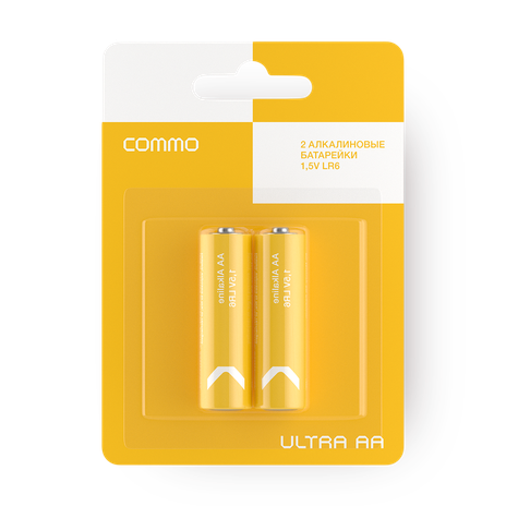Батарейки алкалиновые Commo Ultra АА
