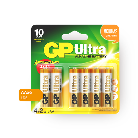 Батарейки GP Ultra АА алкалиновые