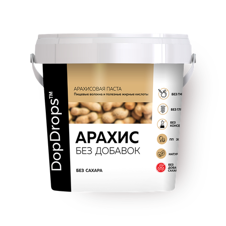 Паста арахисовая DopDrops без сахара