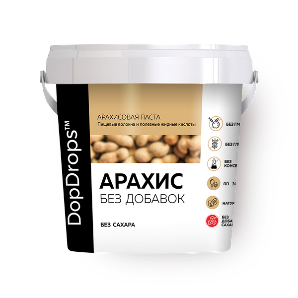 Паста арахисовая DopDrops без сахара