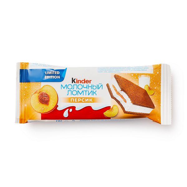 молочный ломтик с персиком