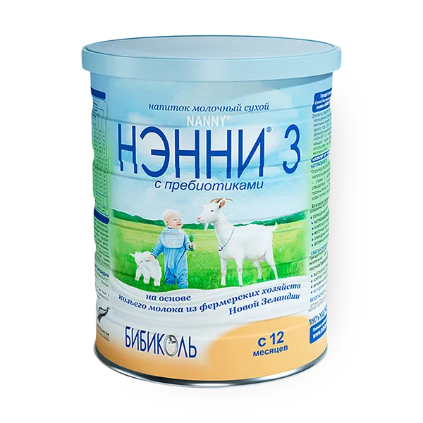Смесь сухая молочная на основе козьего молока  «Нэнни» 3 с 12 месяцев