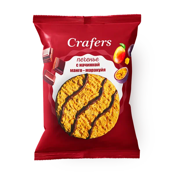 Печенье Crafers со вкусом манго-маракуйя