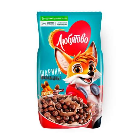 Готовый завтрак Шарики шоколадные «Любятово»