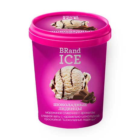 Мороженое сливочное Шоколадные леденцы BRand Ice с ароматом сладкой ваты