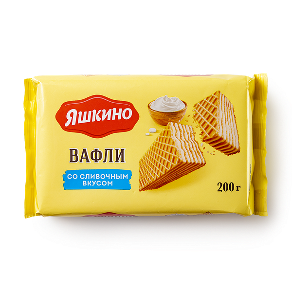 Вафли «Яшкино» сливочные