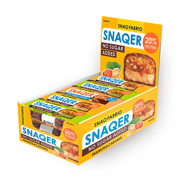 Батончик протеиновый Snaq Fabriq Snaquer ассорти без сахара