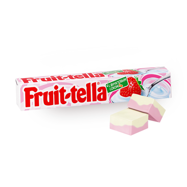 Конфета жевательная Fruit-tella клубничный йогурт