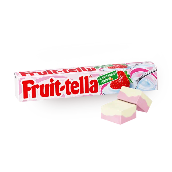 Конфета жевательная Fruit-tella клубничный йогурт