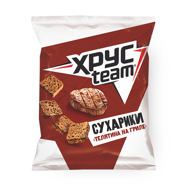 Сухарики Xрусteam со вкусом телятины на гриле