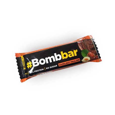 Батончик протеиновый Bombbar фундучное пралине в шоколаде