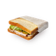 פרוסה עם פסטרמה הודו מעושנת