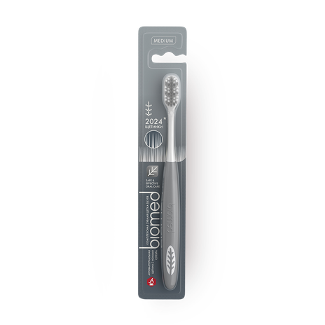 Зубная щётка Biomed Silver с ионами серебра средней жёсткости