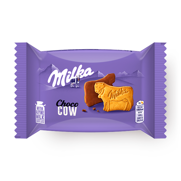 Печенье Milka покрытое молочным шоколадом