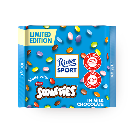 ritter sport milk chocolate with smarties