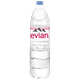 Evian minrel water plastic bottle