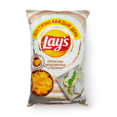 Чипсы Lay's Нежная моцарелла с песто — купить с доставкой из Яндекс Лавки