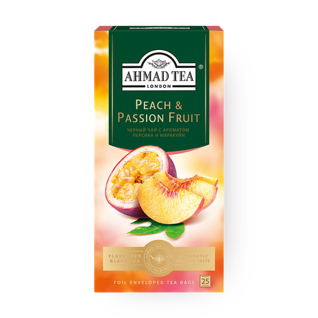 Чай чёрный Ahmad персик-маракуйя