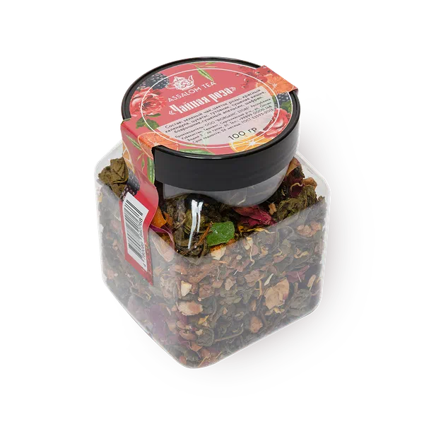 Чай зелёный фруктовый Assalom tea Чайная роза