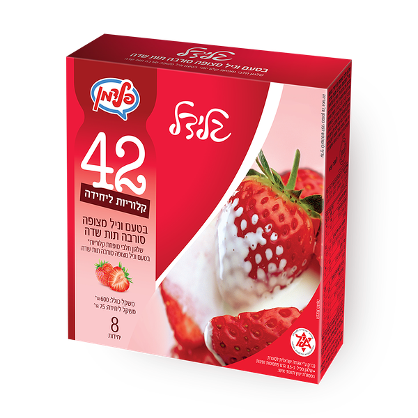Glidal vanilla and strawberry  Ice Popsicle Pack