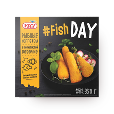 Наггетсы рыбные VICI Fish Day замороженные — купить с доставкой из ...