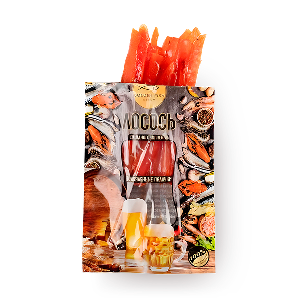 Набор из лососёвых лосось стальноголовый палочки холодного копчения Golden Fish