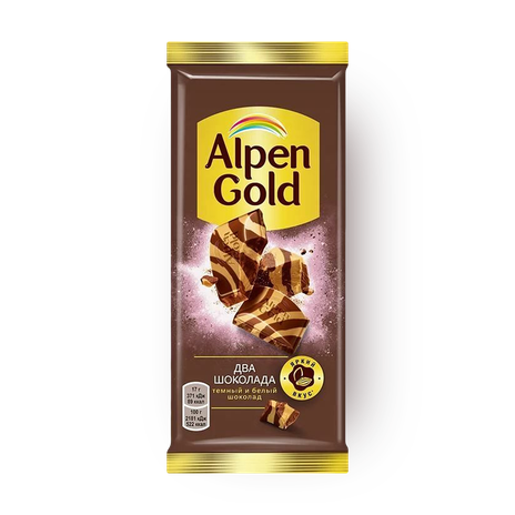 Шоколад  Alpen Gold из темного и белого шоколада