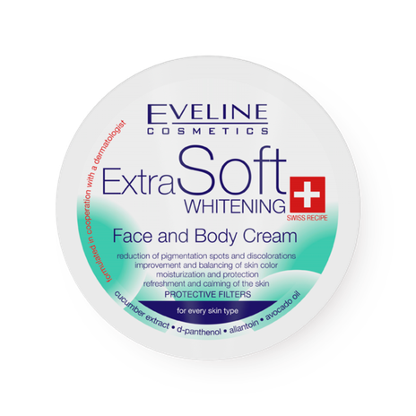 Крем для лица и тела Eveline Extra Soft Whitening отбеливающий