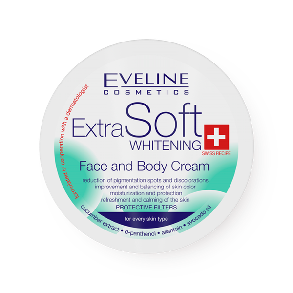 Крем для лица и тела Eveline Extra Soft Whitening отбеливающий