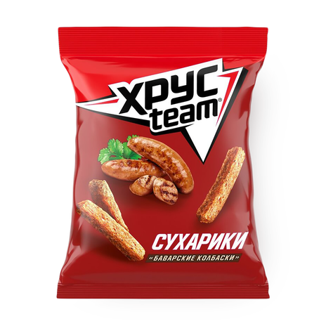 Сухарики Xрусteam со вкусом баварских колбасок