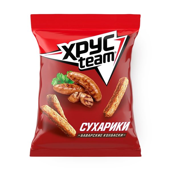 Сухарики Xрусteam со вкусом баварских колбасок