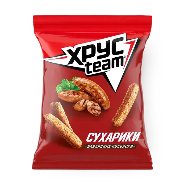 Сухарики Xрусteam со вкусом баварских колбасок
