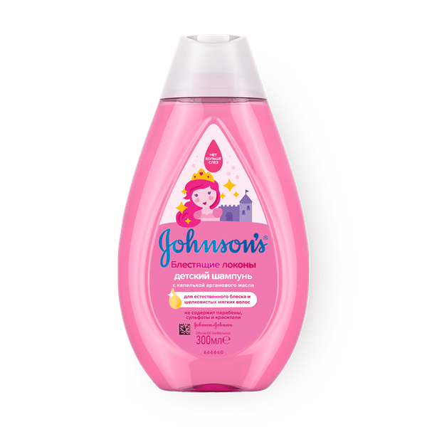 Шампунь Johnsons Baby детский Блестящие локоны