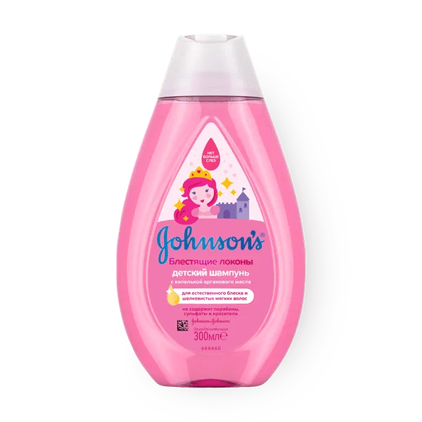 Шампунь Johnsons Baby детский Блестящие локоны
