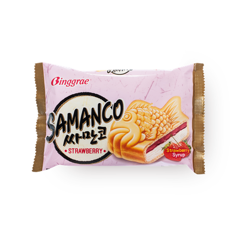 Мороженое Рыбка Binggrae клубничное