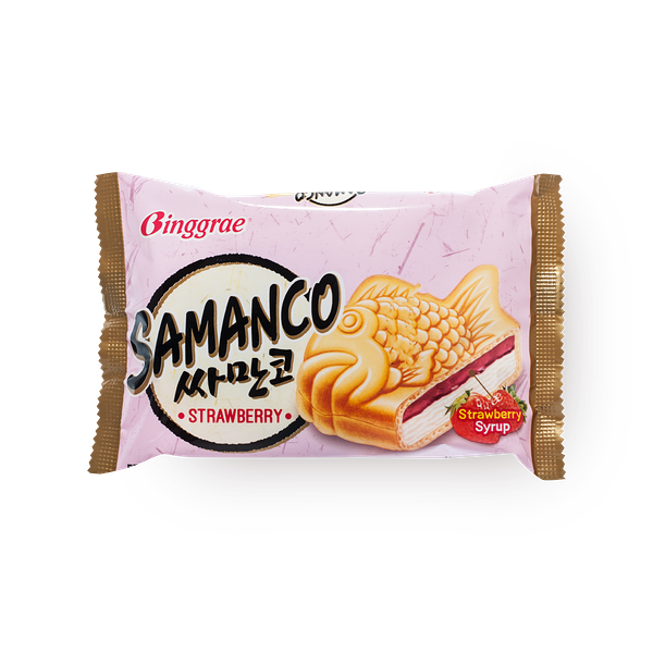 Мороженое Рыбка Binggrae клубничное