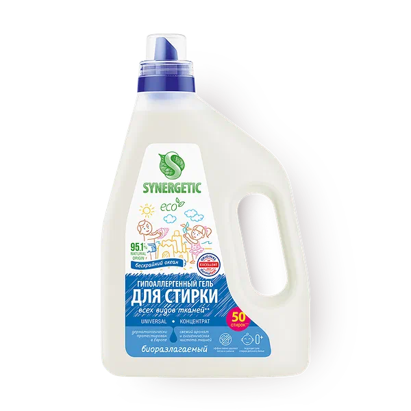 Гель для стирки Synergetic Universal Бескрайний океан 25 стирок